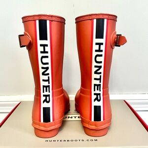 Hunter Short Logo Boots 7 Pink